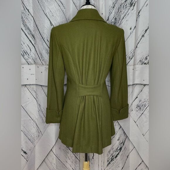 Newport News Vintage Pea Coat Green 4 - Picture 4 of 9